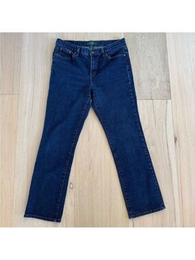 Lauren Ralph Lauren Jeans Medium Wash Straight Leg Petite Size 10P